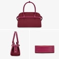 thumbnail image 6 of Wrangler Suede Handbag for Women Small Satchel Crossbody Bag Western Purse, Burgundy, 6 of 10