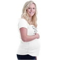 thumbnail image 6 of Danger Warning Expecting Hormones Women's Maternity T Shirt Tee Brisco Brands M, 6 of 7