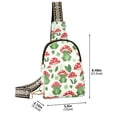 thumbnail image 2 of ALAZA Frog with Mushroom Sling Bag for Women Men Waterproof Crossbody Chest Bags, 2 of 7