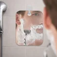 thumbnail image 4 of The Shave Well Company Fog-Free Shower Mirror, Frameless Bathroom Shaving Mirror, Removes from Hook for Hand Held Use, 4 of 9