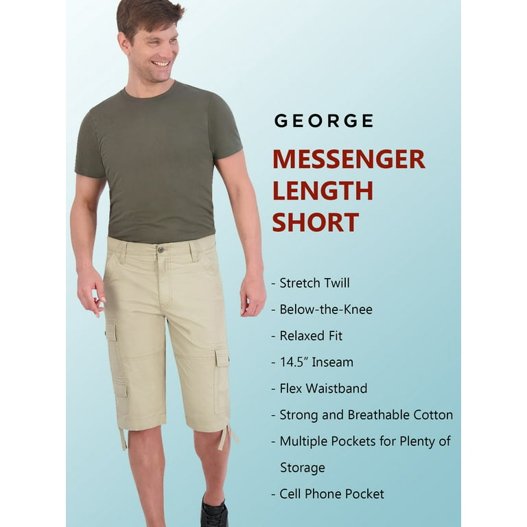 George stretch hotsell messenger shorts