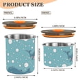 thumbnail image 3 of Whale Bubble Airtight Coffee Bean Canister 500 ml Food Storage Containers with Lids For Gournd, Tea, Sugar, Flour, Rice, Cereal, Candy Cookie Jar, 3 of 8