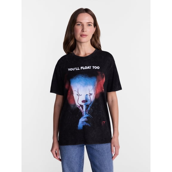 IT Women's Halloween Horror Tee, Sizes XXS-XXL