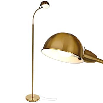 Regent Led Reading Craft Task Floor Lamp Free Standing Modern Pole Light With Adjustable Gooseneck Led Reading Craft Task Floor Lamp, Antique Brass Floor Standing Reading Lamp