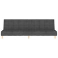 thumbnail image 2 of vidaXL 2-Seater Sofa Bed Dark Grey Fabric, 2 of 5