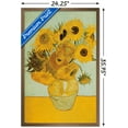 thumbnail image 3 of Sunflowers by Vincent van Gogh Wall Poster, 22.375" x 34" Framed, 3 of 6