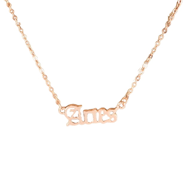Collar único Minnieouse de constelaciones con tarjeta de exhibición colgante oro rosa Cáncer