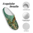 thumbnail image 5 of Lsque Retro Birds Pattern Womens Comfort Cotton on Scuff With Memory Foam and Anti-skid Sole Slipper-46/47, 5 of 7