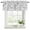 White Black, variant on Green Botanical Curtain Valances for Windows, Kitchen Valance Window Treatments Panel 2 Pack, Watercolor Spring Floral Summer Rod Pocket Short Curtains for Bathroom Bedroom 42 x 12 Inch