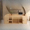 thumbnail image 4 of Luxury Reception Desks Wood Small Modern Office Study Spa Counter Reception Desks Vanity Silla De Escritorio Salon Furniture My Lux Decor Round, 4 of 6
