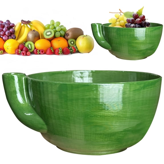USUERY Berry Washing Bowl with Drain Holes 3D Printed 360 Cleaning Colander Automatic Quick Kitchen Rinse Washer for Berries Vegetables