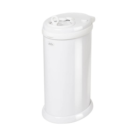 Bote para pañales y toallitas Ubbi Anti-olor color blanco