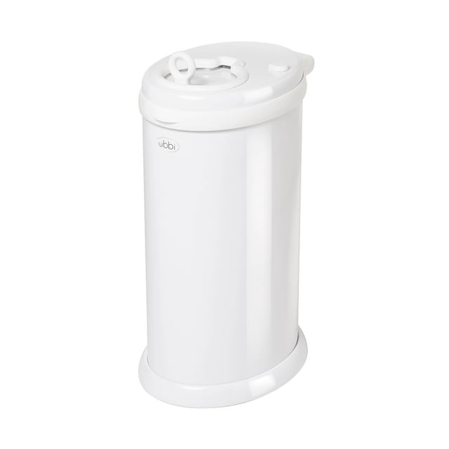 Bote para pañales y toallitas Ubbi Anti-olor color blanco