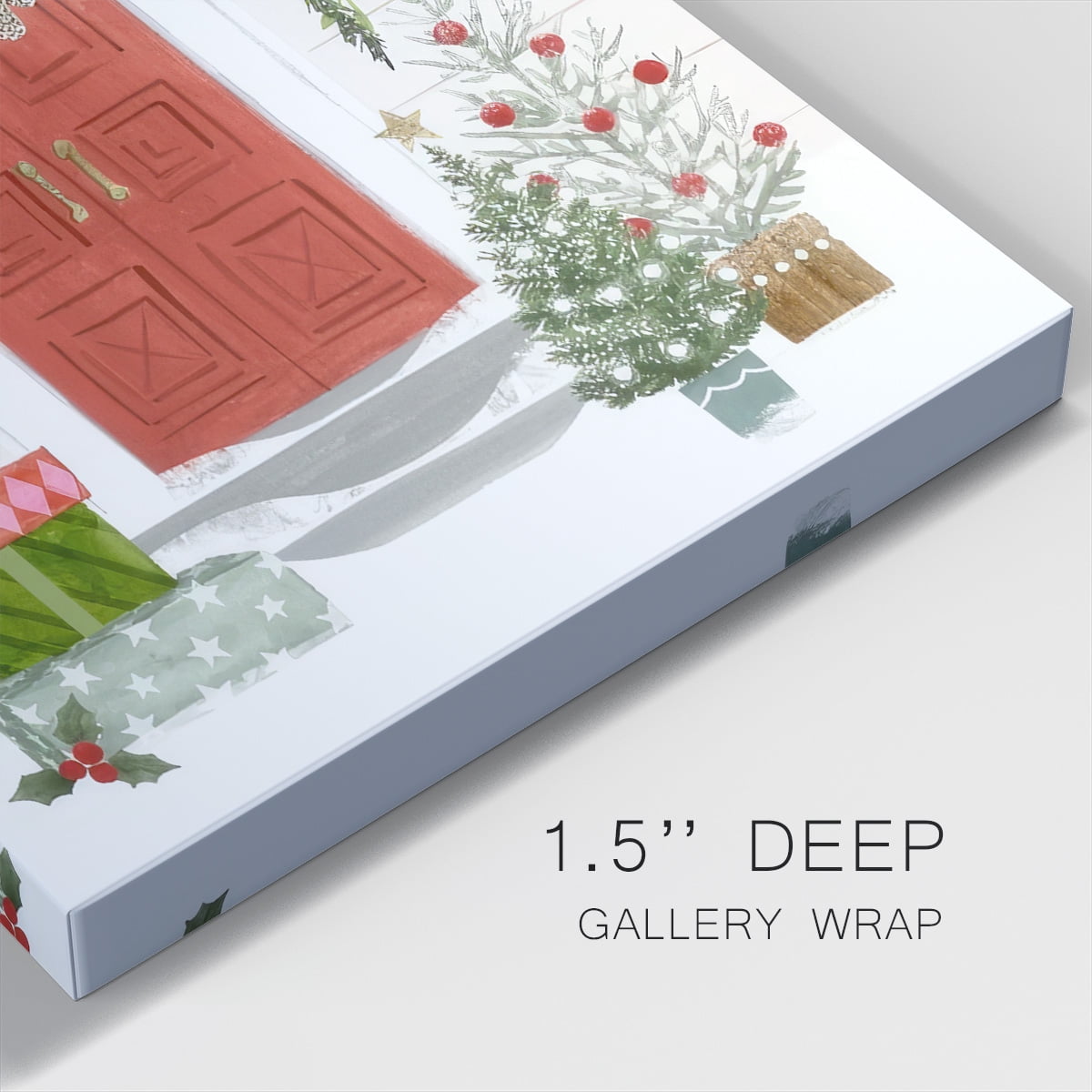 Festive Front Door II- Gallery Wrapped Canvas