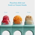 thumbnail image 4 of Comedero de frutas para bebés Frida Baby Push Pop sin BPA, verde azulado, 3 unidades, 4 of 6