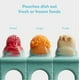 thumbnail image 4 of Comedero de frutas para bebés Frida Baby Push Pop sin BPA, verde azulado, 3 unidades, 4 of 6