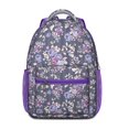 thumbnail image 1 of Country Style Bloom Print Backpack - Breathable School Bag for Commuters, 1 of 6