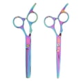 thumbnail image 4 of Hairdressing Scissors, 2 Pieces Hair Cutting Scissors Even Trimming  For Family, 4 of 8