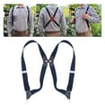thumbnail image 6 of Casual Men Suspenders Elastic Hooks Button Y Shaped Adults Back Belt Heavy Duty Black Brown, 6 of 8