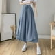 thumbnail image 1 of WILLBEST Pantalones elegantes de Gasa Plisada con Pierna Ancha y Cintura Alta para Mujer, Falda de Nueve Puntos, para Uso Informal. Mediana, 1 of 5