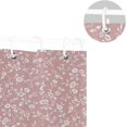 thumbnail image 5 of Coolnut White Roses Pink Shower Curtain Bathroom Decor Watercolor Shower Curtain Sets Fabric Cloth Bathroom Curtains with Hooks 60x72 Inch, 5 of 6