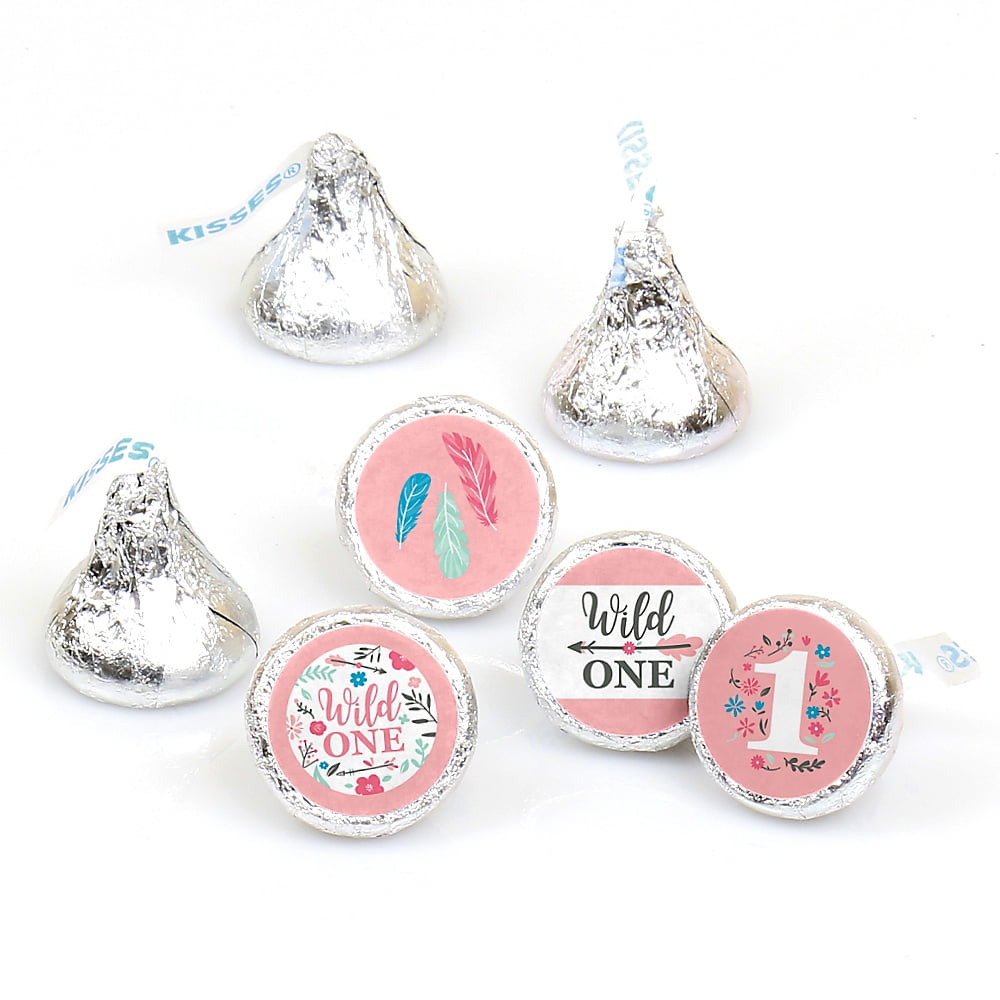 Girls Tribal Wild One 1st Birthday Party Stickers Or Favor Tags Girls Tribal Wild One 1st Birthday Party Stickers Or Favor Tags