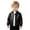 Black, variant on Infant Baby Boys Faux Leather Moto Jacket Long Sleeve Zip Up Warm Cozy Windproof Classic Outerwear 9-12 Months