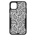 thumbnail image 1 of DistinctInk Custom SKIN / DECAL compatible with OtterBox Commuter for iPhone 11 (6.1" Screen) - Black & White Paisley, 1 of 5