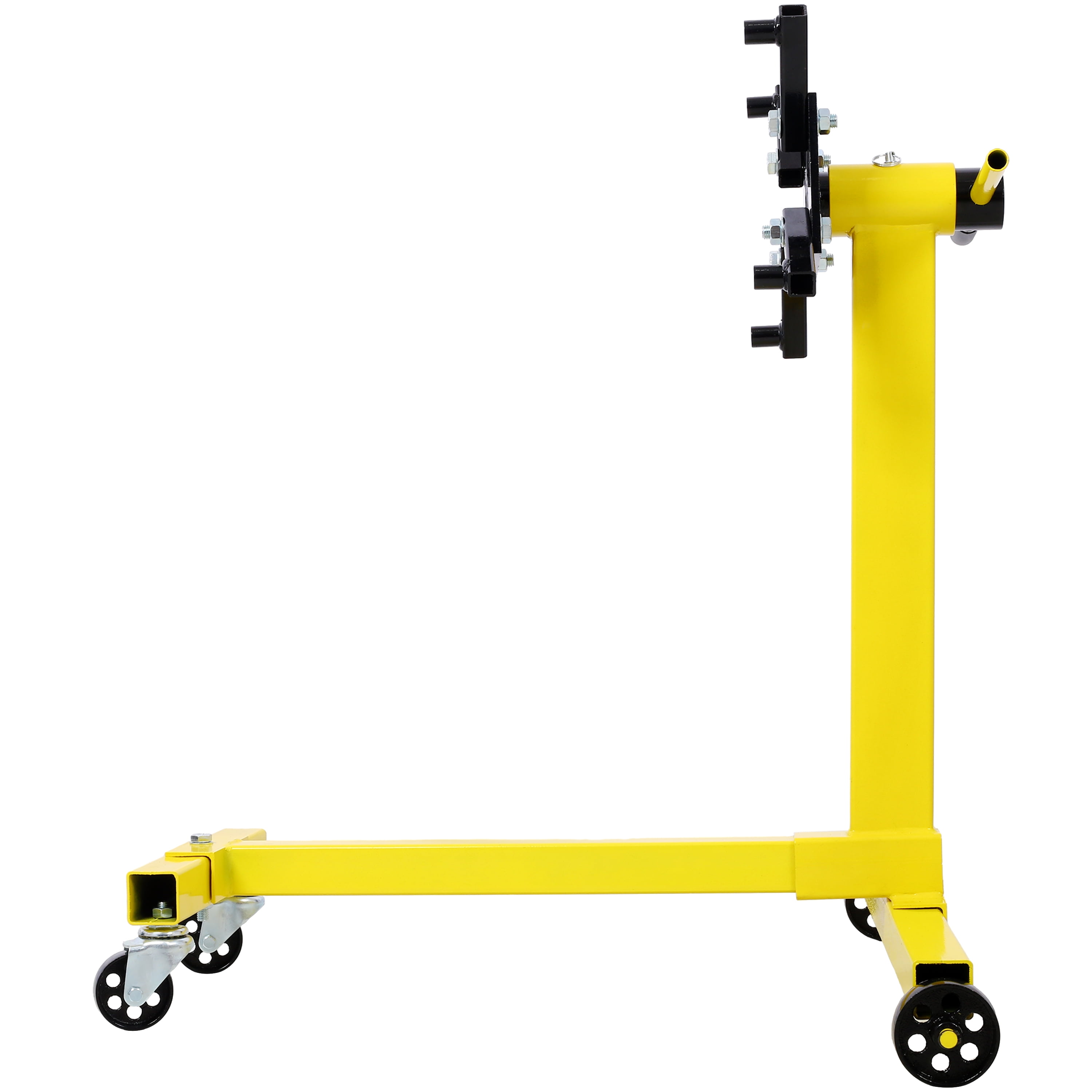 Floor Jack, Rotating Engine Stand, Coyote Engine Stand Rotating Stand with 1000-Lb Capacity, Engine Hoists & Stands Engine Test Run Stand, Yellow Car Jack,Steel Scissor Jack