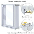 thumbnail image 4 of Unipaws Clear Acrylic Transparent Dog Playpen, 125” Extra Wide 6 Panels Freestanding Walk Through Dog Gate, 4 of 7