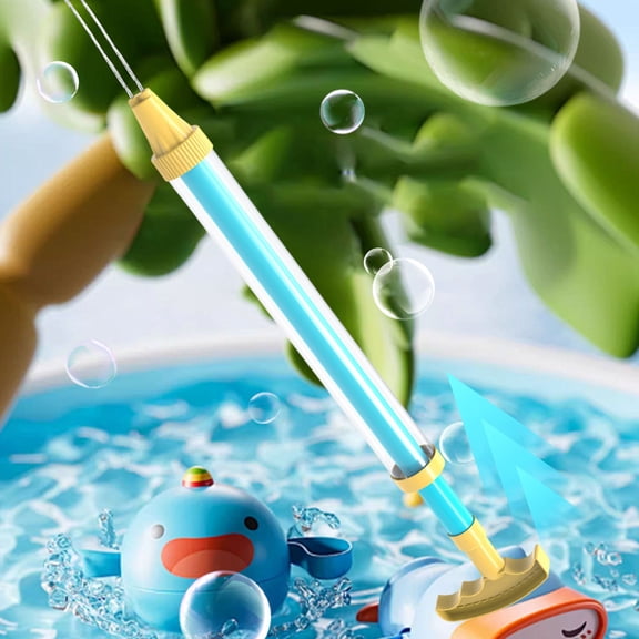 High-Pressure Pull-Back Water Gun Dual Nozzle Outdoor Splash Toy for Summer Pool Beach Battle with 8M Range