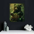 thumbnail image 5 of Awypu Watercolor St Patricks Teddy Bear, St Patricks Day Clipart, Teddy Bear, Cute Teddy Bear Bundle, Baby Bear, Framed Canvas Art, Wall Art, 5 of 5