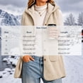 thumbnail image 3 of Valufy Women's Hooded Fleece Vest, Button Down Sleeveless Sherpa Gilet with Pockets, Mid-Length Loose Fit Warm Outerwear, 3 of 6