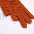 thumbnail image 4 of beishanbush Gloves Mittens Promo 23cm Winter Knitted Screen Gloves Adult Gloves Orange, 4 of 5