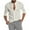 White, variant on Mens Casual Long Sleeve Linen Shirts Buttons Down Solid Plain Roll-Up Sleeve Summer Beach Shirts (Size S-5XL)