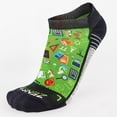 thumbnail image 2 of School Collage Running Socks (No Show) S / Green, 2 of 3