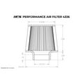 thumbnail image 2 of HPS Performance Air Filter 2.75" ID, 7" Element Length, 8" Overall Length, Gray, HPS-4336, 2 of 4