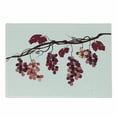 thumbnail image 1 of Fruit Cutting Board, Vine Branch with Colorful Grapes Agriculture Themed Illustration Healthy Food Options, Decorative Tempered Glass Cutting and Serving Board, Small Size, Multicolor, by Ambesonne, 1 of 1
