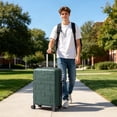 thumbnail image 2 of Zimtown 20 Inch Carry-on Luggage Lightweight Hardside Suitcase with 360° Detachable Spinner Wheels, Unbreakable Travel Luggage, Green, 2 of 17