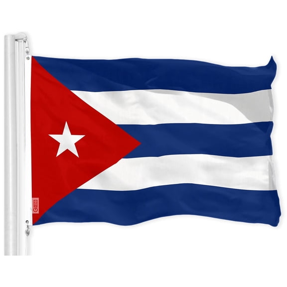 G128 Republic of Cuba Cuban Flag | 3x5 feet | Printed 150D – Indoor/Outdoor, Vibrant Colors, Brass Grommets, Quality Polyester, Much Thicker More Durable Than 100D 75D Polyester