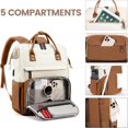 thumbnail image 3 of Laptop Backpack for Women, 15.6 Inch Work Business Backpacks Purse with USB Port, Large Capacity Nurse Bag College Bookbag for School, Waterproof Casual Daypack for Travel, 3 of 5