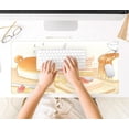thumbnail image 6 of Cute Desk Mat Anime Cartoon Desk Pad Mouse Pad Kawaii Large Yellow Shiba Inu Gaming Mousepad XXL Laptop Keyboard Desktop Writing Pad Stitched Edge Desk Accessories for Girls Students 31.5''''X15.7'''', 6 of 6
