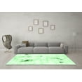 thumbnail image 3 of Ahgly Company Indoor Square Abstract Emerald Green Modern Area Rugs, 7' Square, 3 of 4