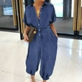 thumbnail image 1 of Combinaison Décontractée pour Salopettes Larges et Amples pour Femmes Plus Size Salopette, 1 of 6