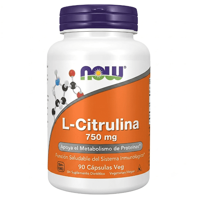 NOW Foods, L-citrulina, 750 mg, 90 cápsulas vegetales