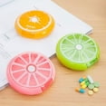 thumbnail image 3 of Pill Box 3 Times a Week 7 Compartments Large Pill Organizer (pink), 3 of 5