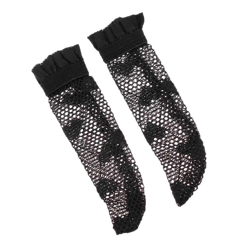 Pair of Long Socks for 1/6 Blythe BJD SD AOD DOD Doll Clothes Black 