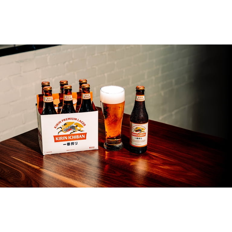 KIRIN ICHIBAN Premium Lager, 6pk 12oz Bottles, 5% ABV, Japanese