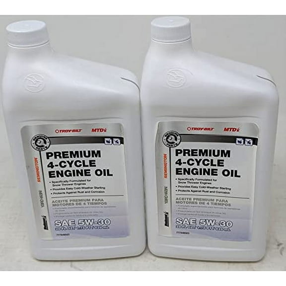 MTD 490-000-M057 (Pack of 2) Premium 5W-30 Snowthrower Engine Oil 28oz