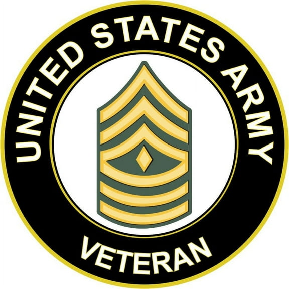 5.5 Inch U.S. Army First Sergeant Veteran Sticker Decal